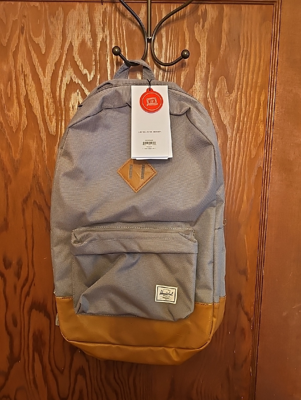 Herschel Supply Company Grey and Tan Everyday Backpack